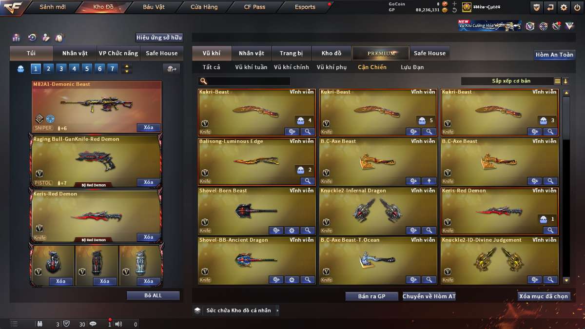 shop acc cf uy tin gia re